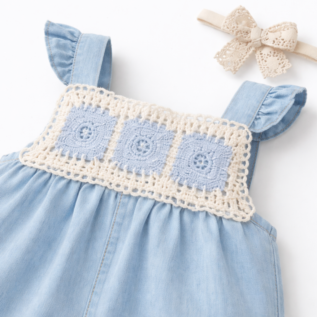 Blue Meadow Crochet Jumpsuit