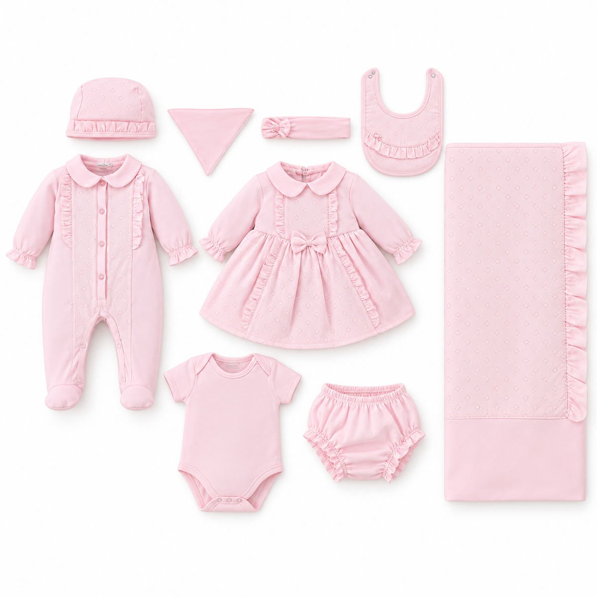 Blush Beginnings Newborn Layette Set