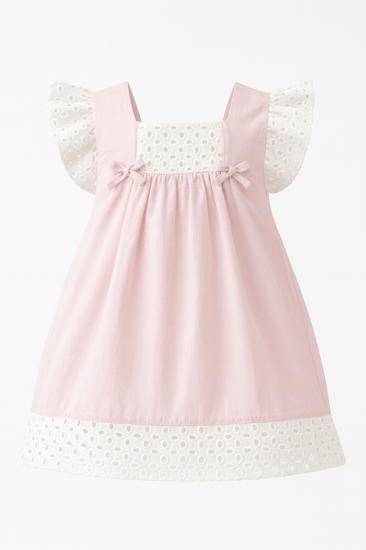 Blush lace Baby Dress
