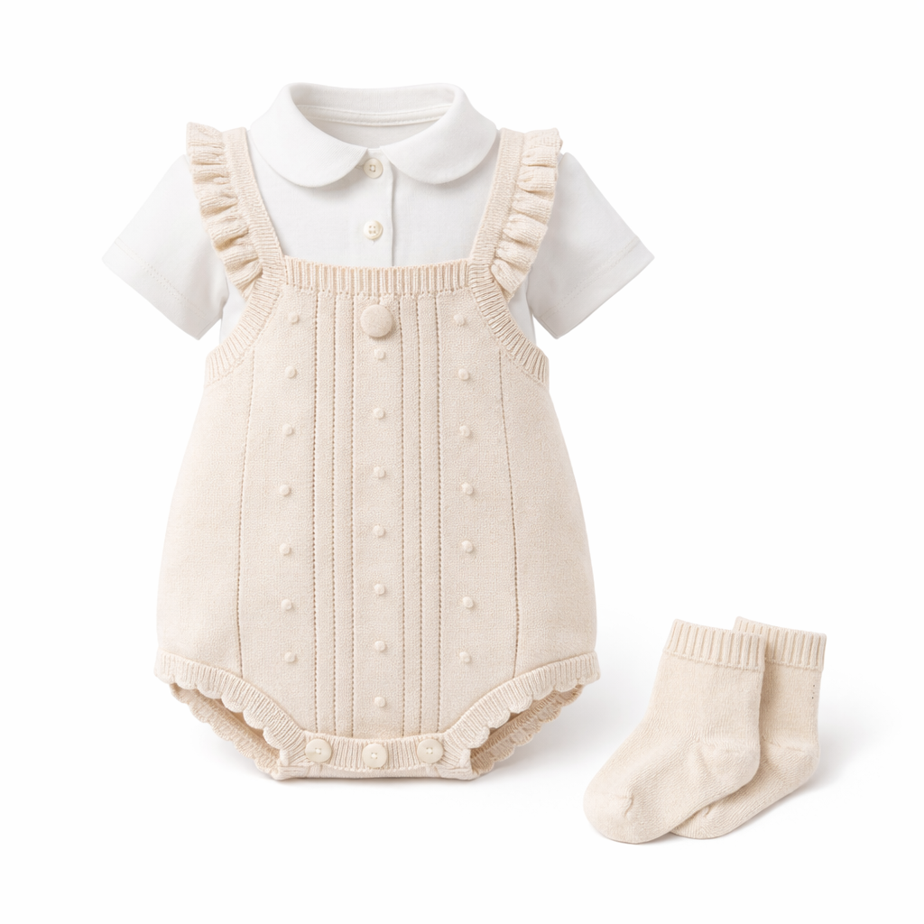 Lilac Knit Charm Set
