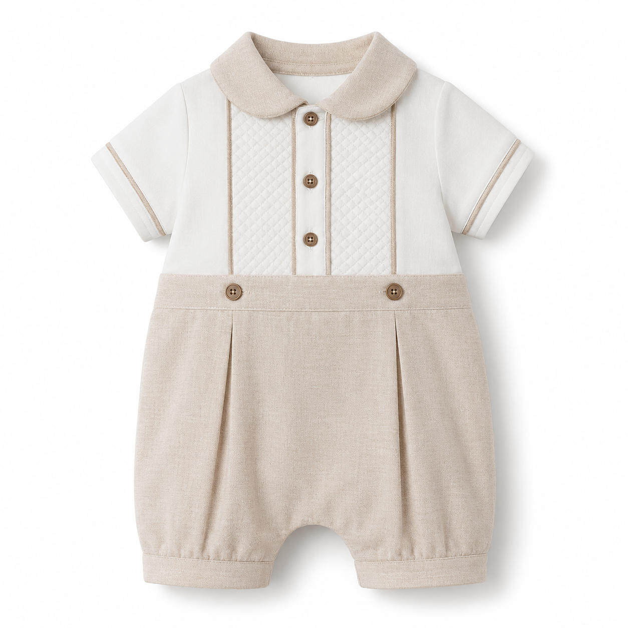 Classic Linen-Inspired Romper