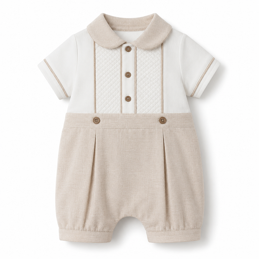 Classic Linen-Inspired Romper