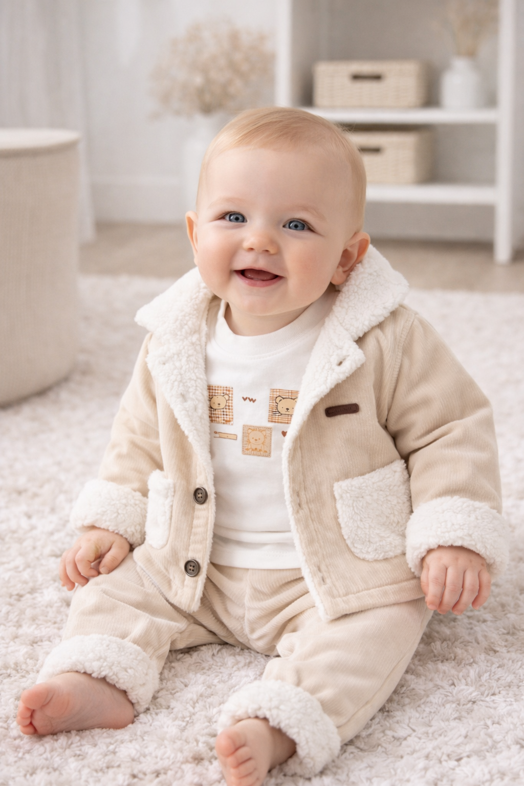 Cozy Bear Sherpa Set