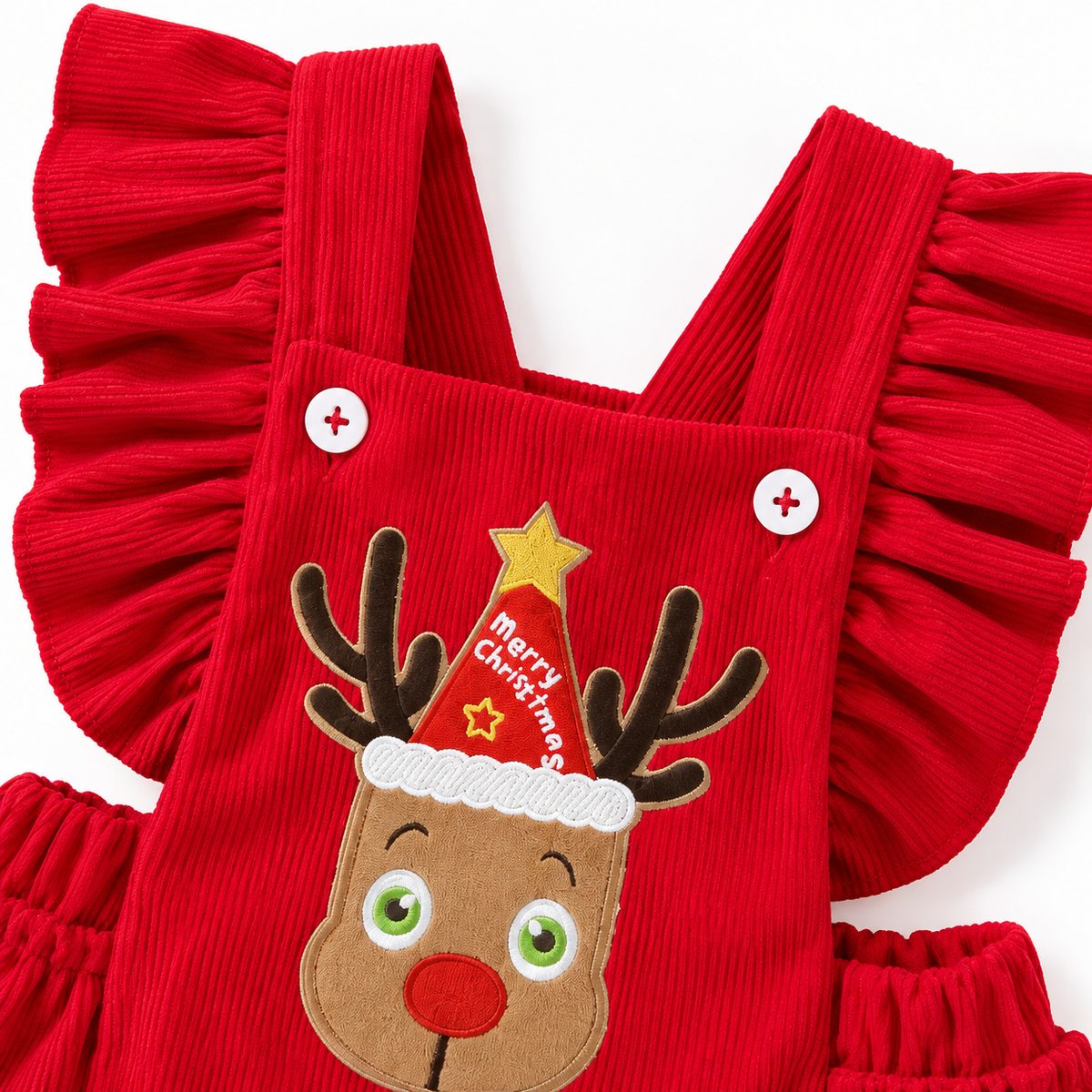 Little Reindeer Corduroy Romper