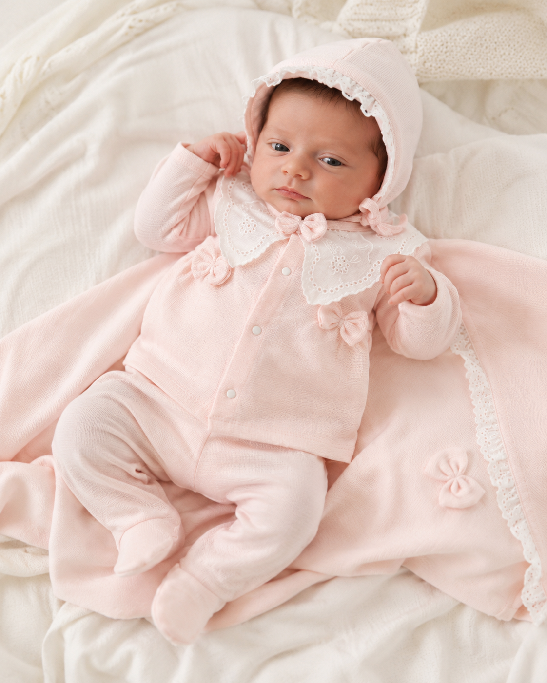 Pink Heirloom Luxury Newborn Set