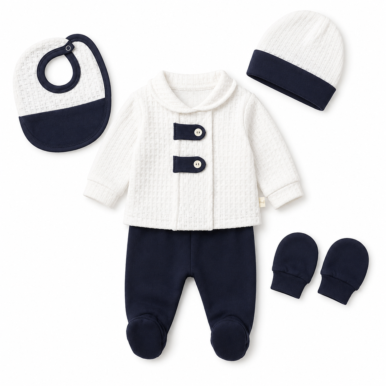 Navy Charm Baby Set