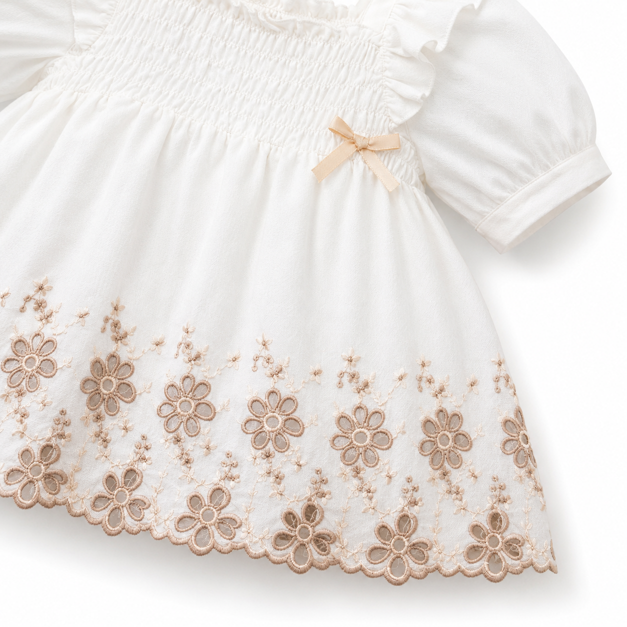 Daisy Charm Embroidered Short Set