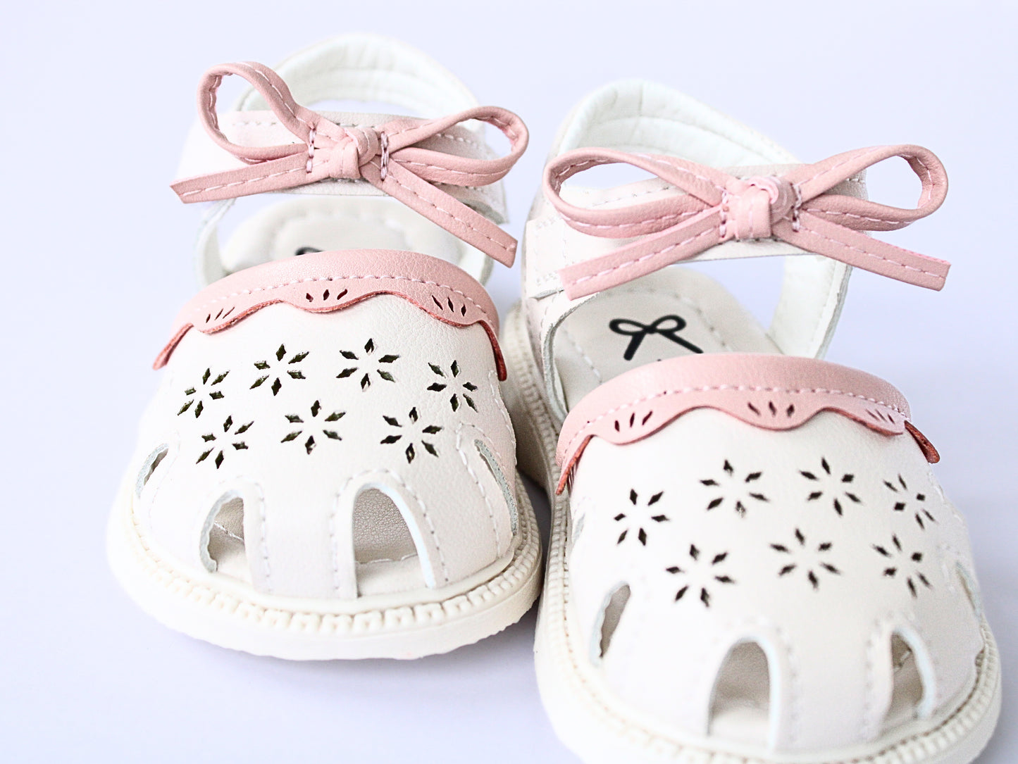 Baby Girl White & Pink Sandal