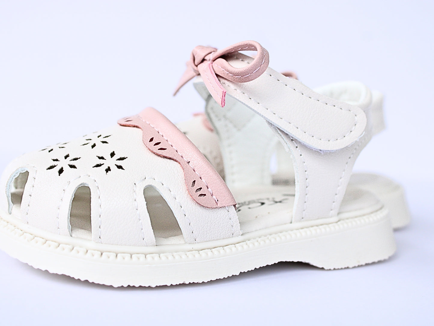 Baby Girl White & Pink Sandal