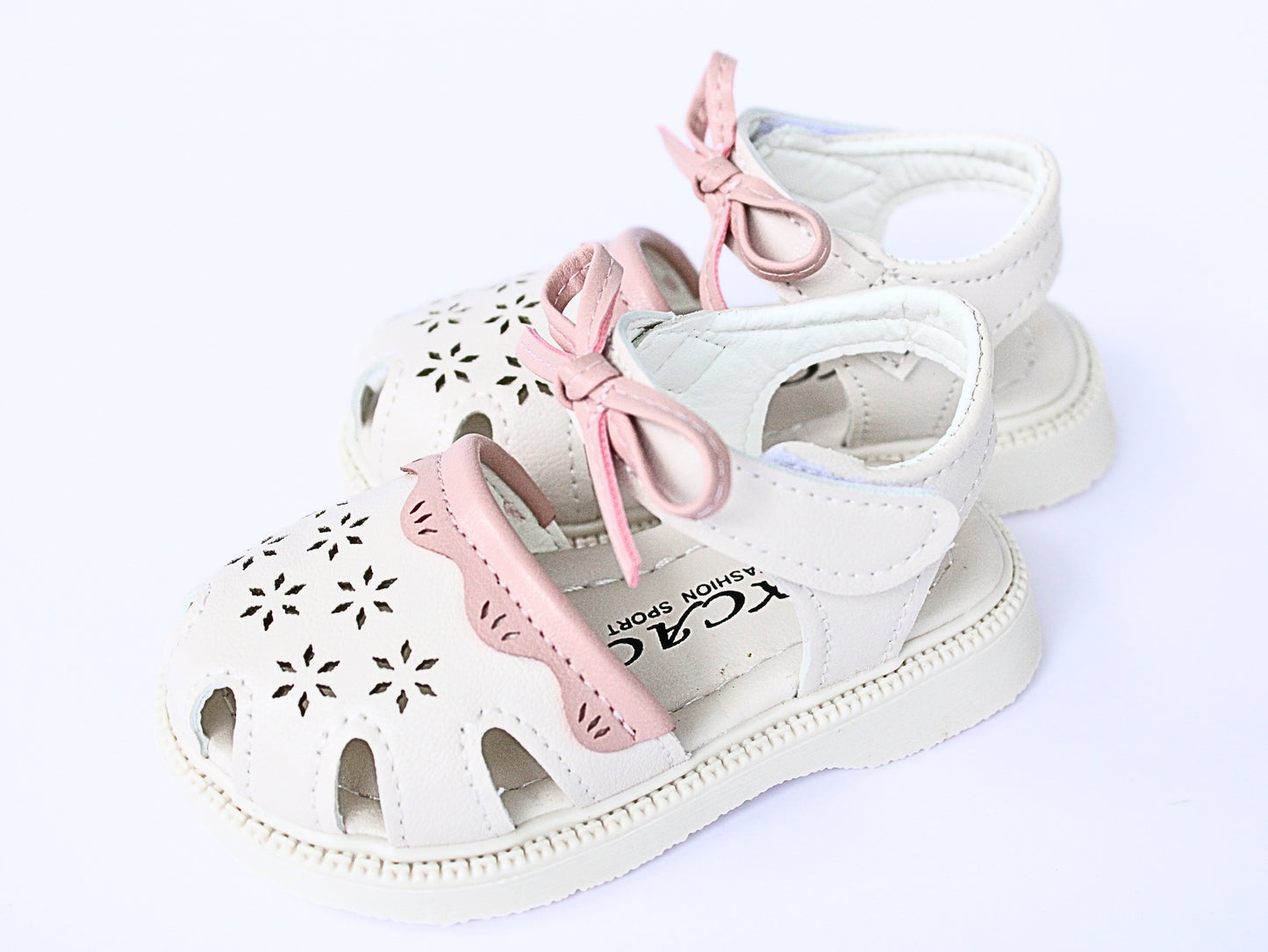 Baby Girl White & Pink Sandal