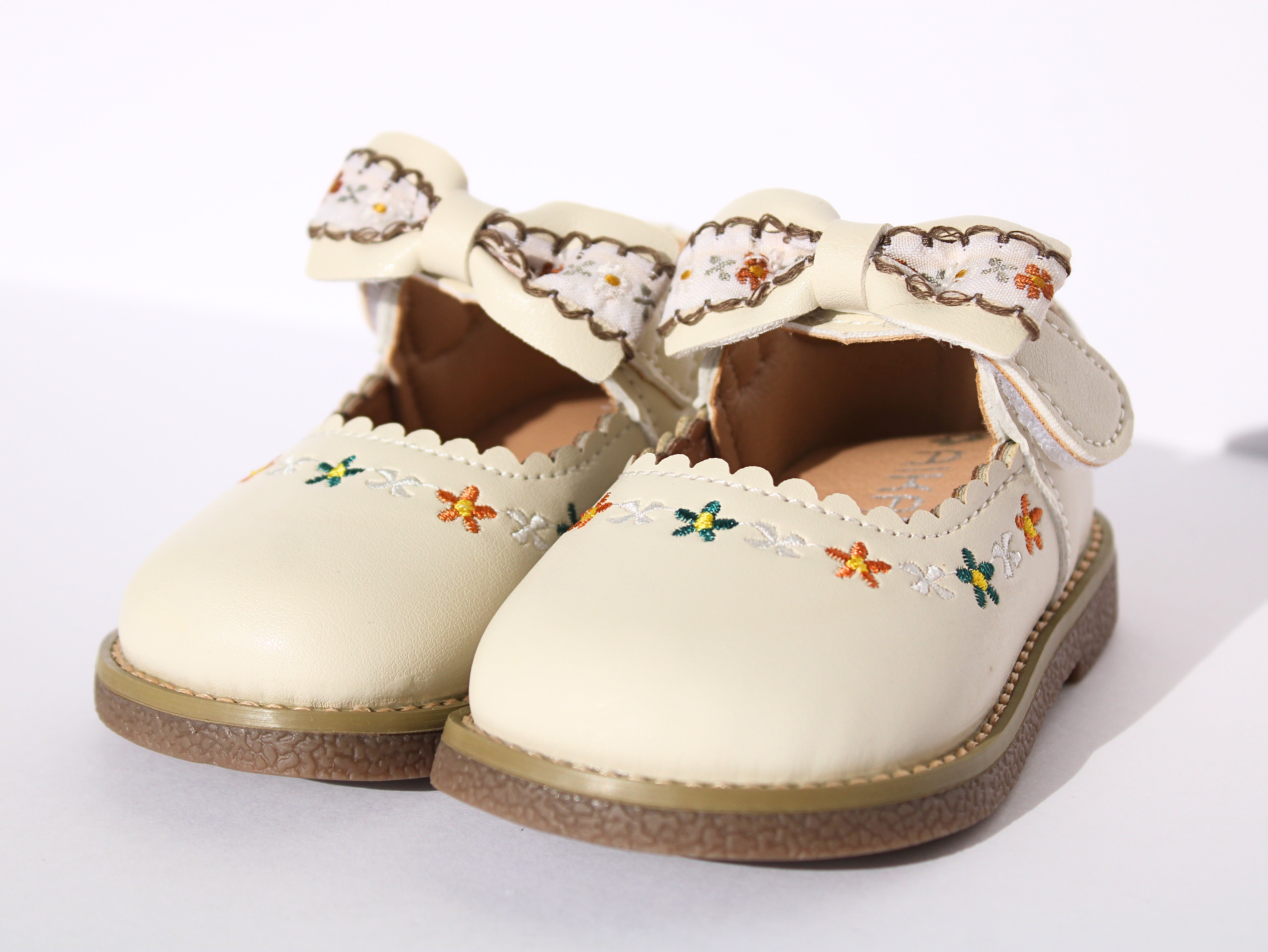 Floral Embroidered Mary Jane Shoes â Tiny Treasure Boutique