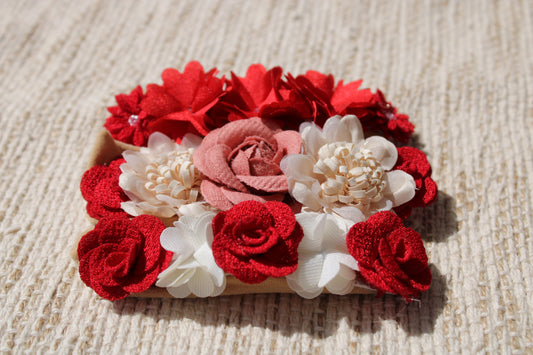 Red Floral Headband