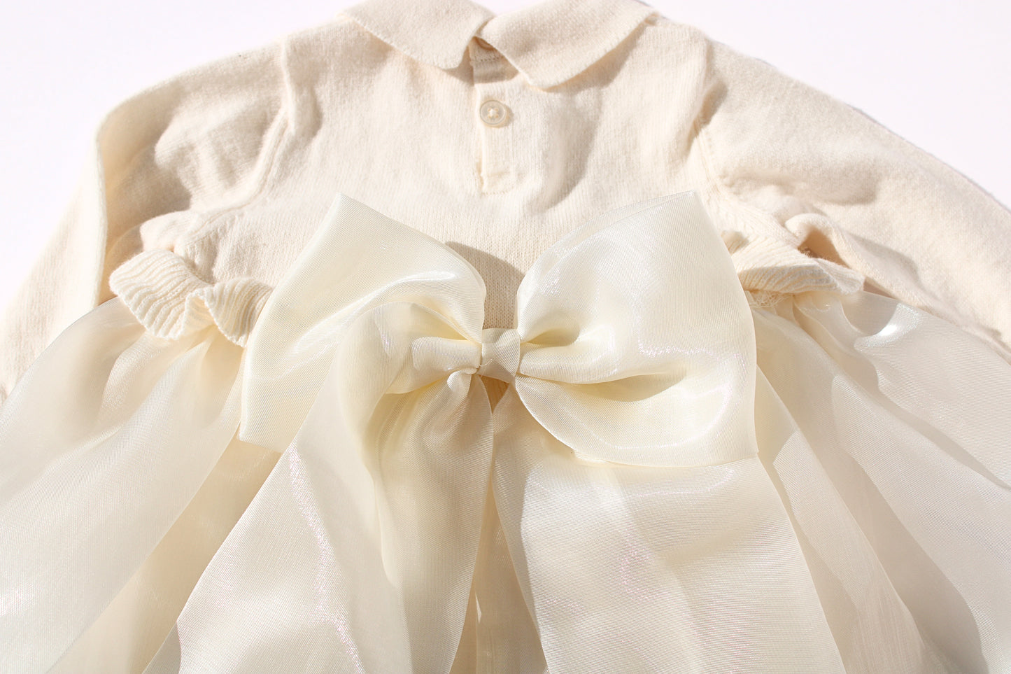 Elegant Satin Bow Dress