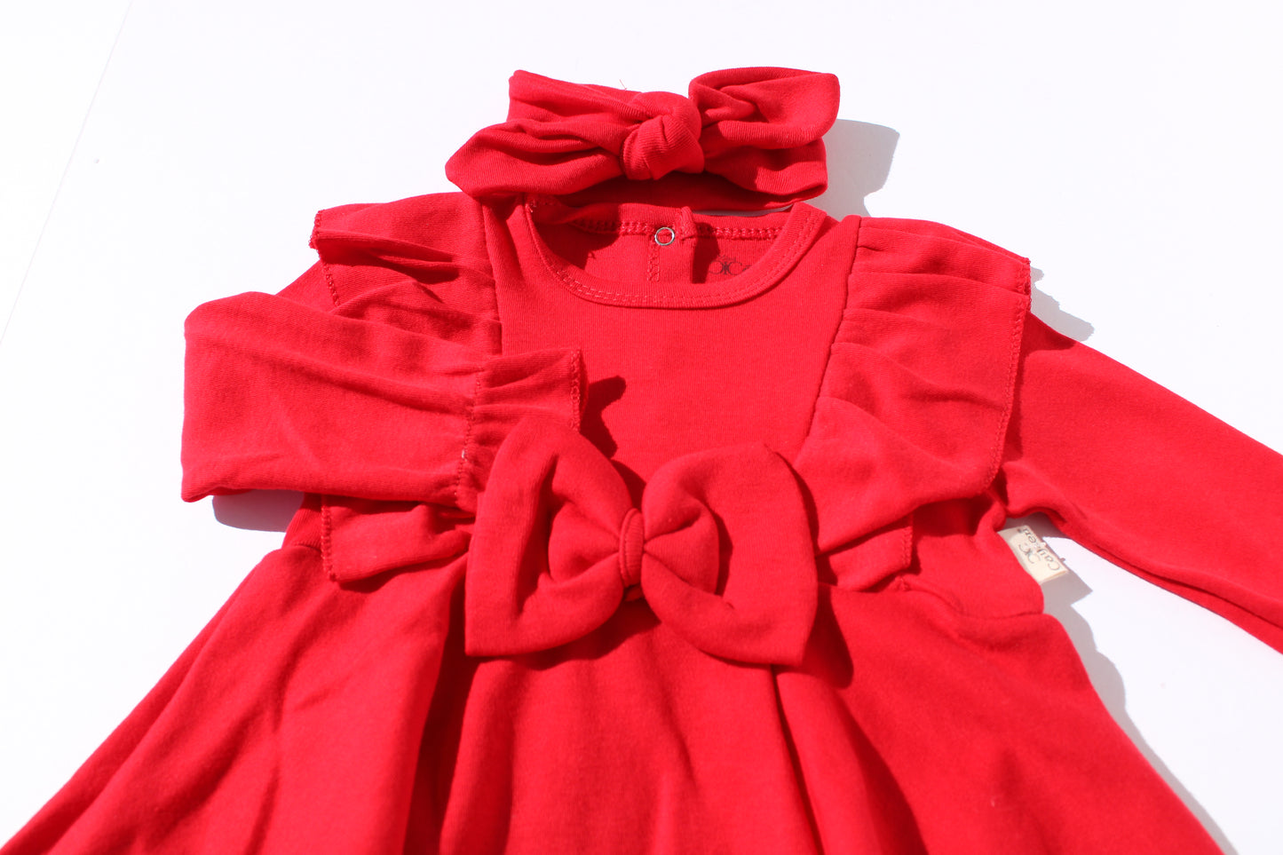 Baby Girl Coquette Red Dress