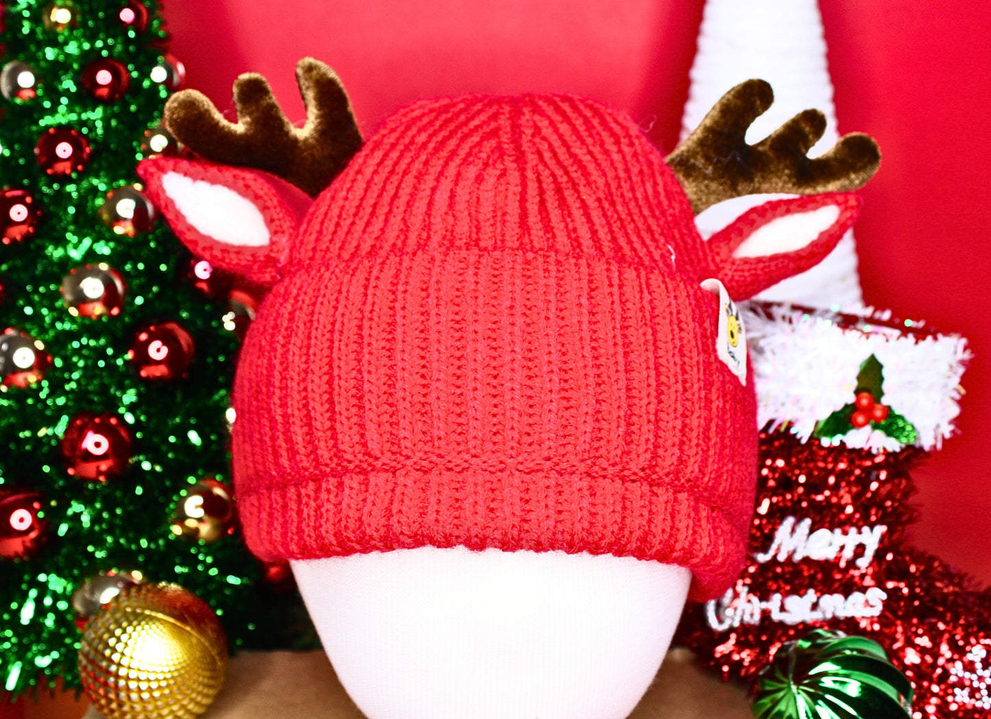 Gorro Navideño de Reno para Bebés