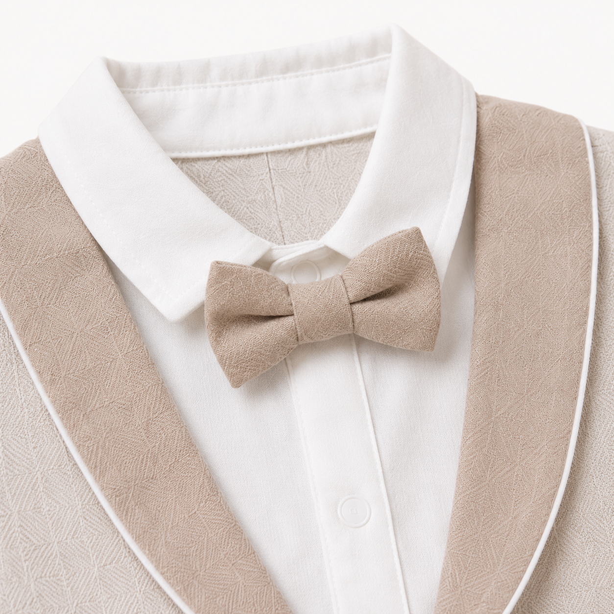 Little Gentleman Bow Tie Romper