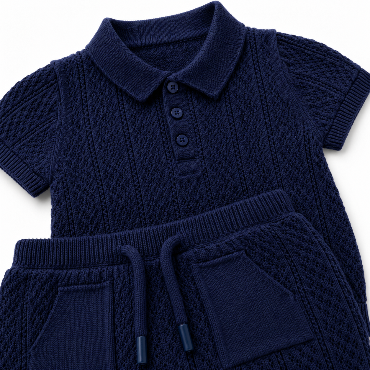 Navy Harbor Knit Set