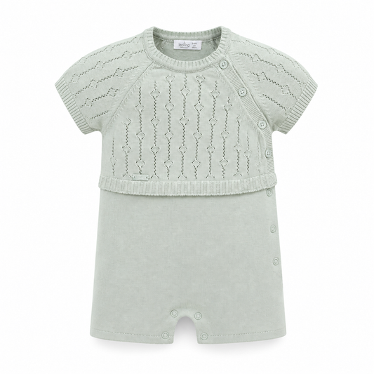 Sage Knit Whisper Romper