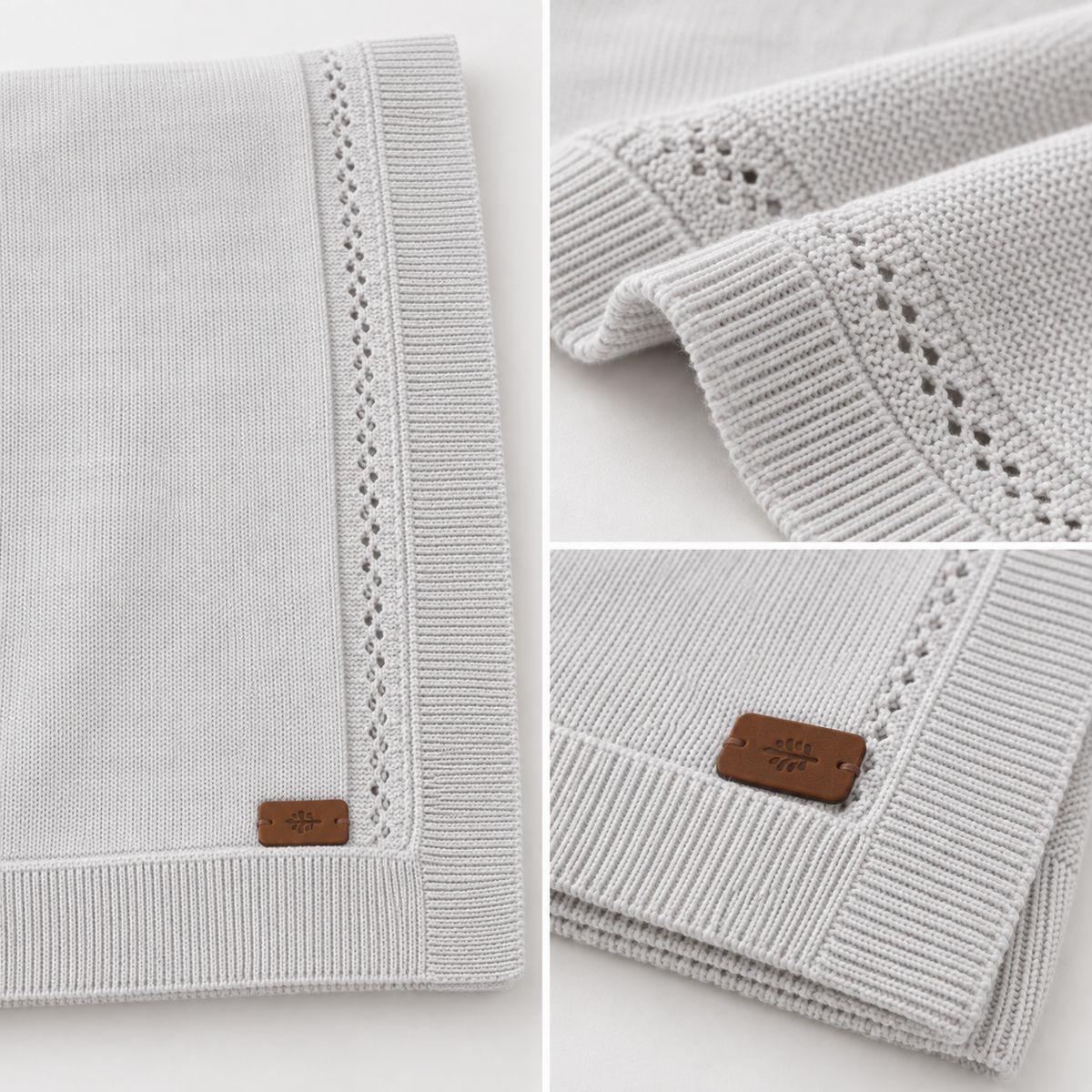 Soft Grey Heritage Newborn Knit Set