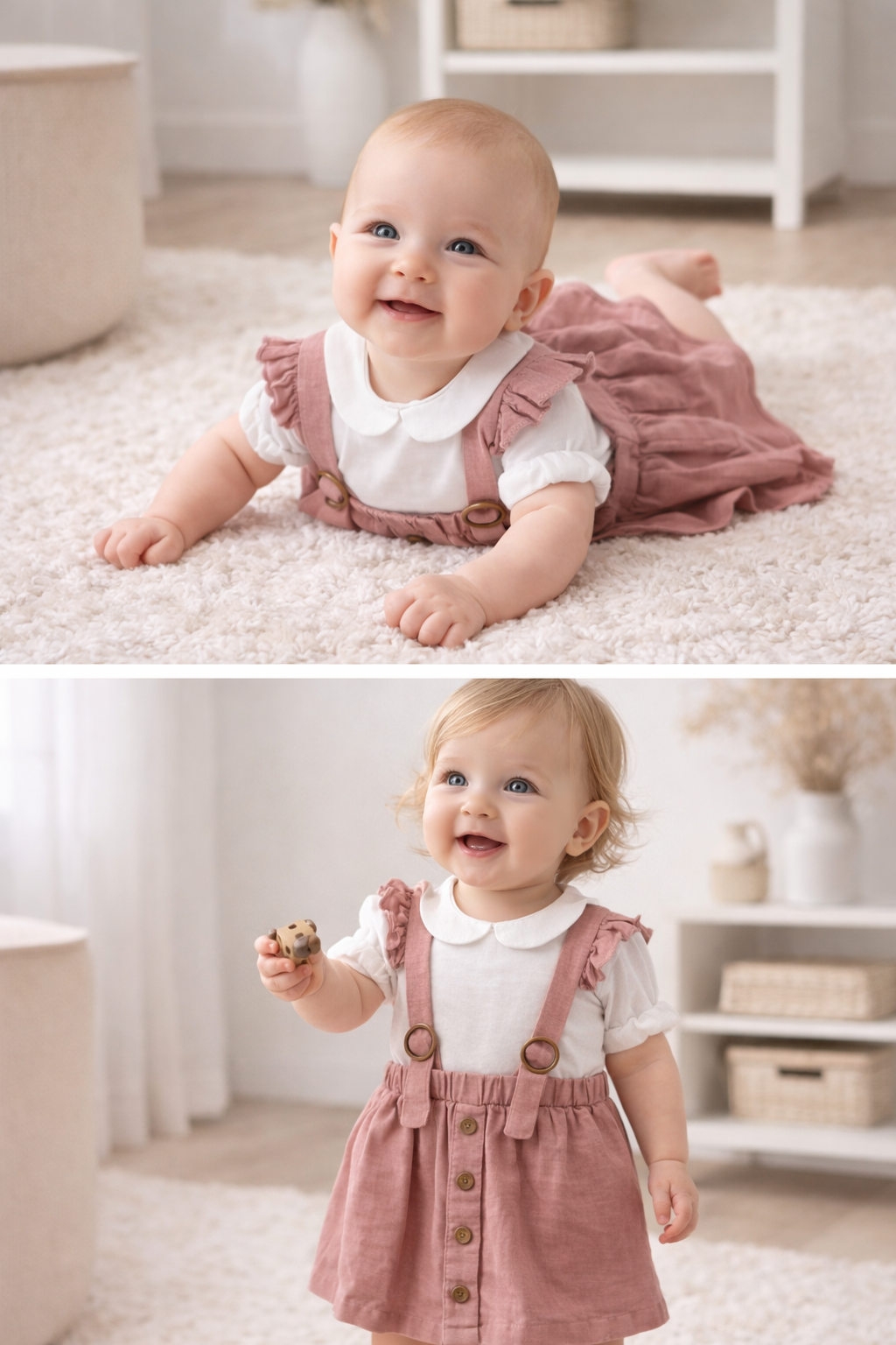 Sweet Blossom Suspender Dress Set