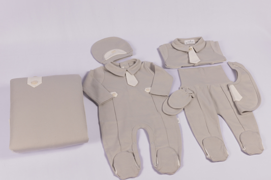 Baby Boy Gray Gentleman NewBorn Set