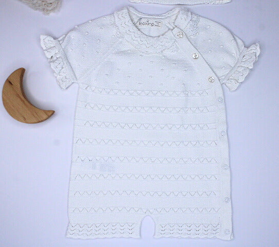 Baby Girl Short Romper Cotton Set