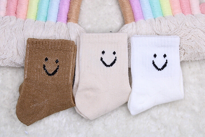 5 Pairs Happy Face Socks