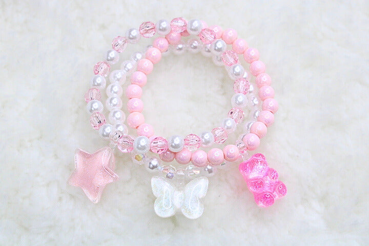 Baby Girl Bear Bracelet 8pcs