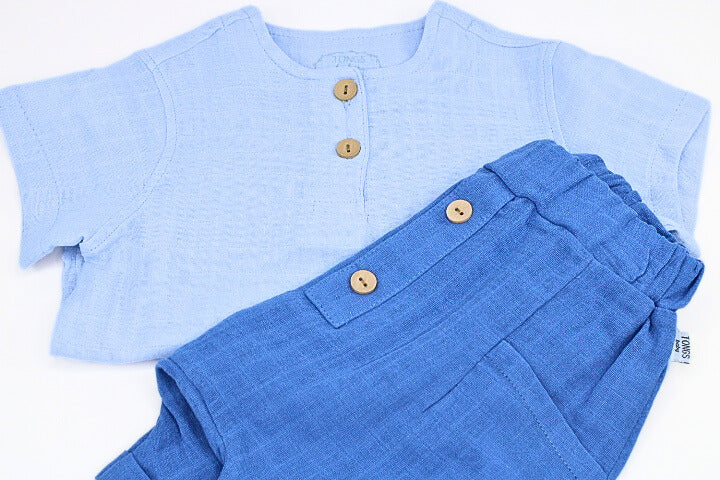 Baby Boy 2 Pieces Blue Casual Set