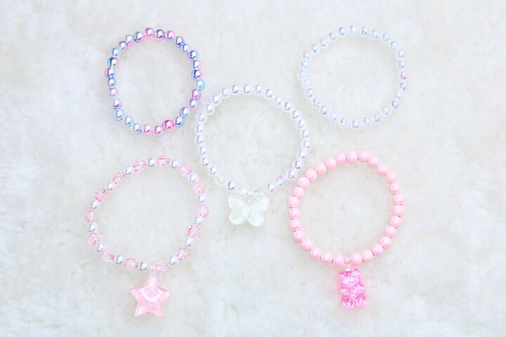 Baby Girl Bear Bracelet 8pcs