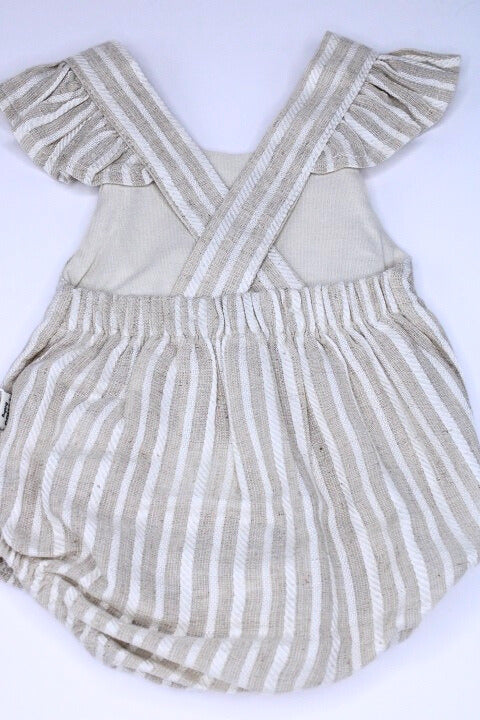 Baby Girl Beige Romper