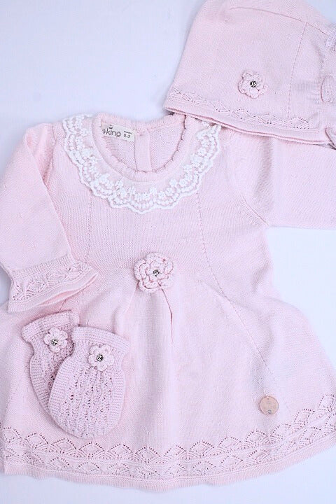 Baby Girl Set of 6 Cotton Pink Dress